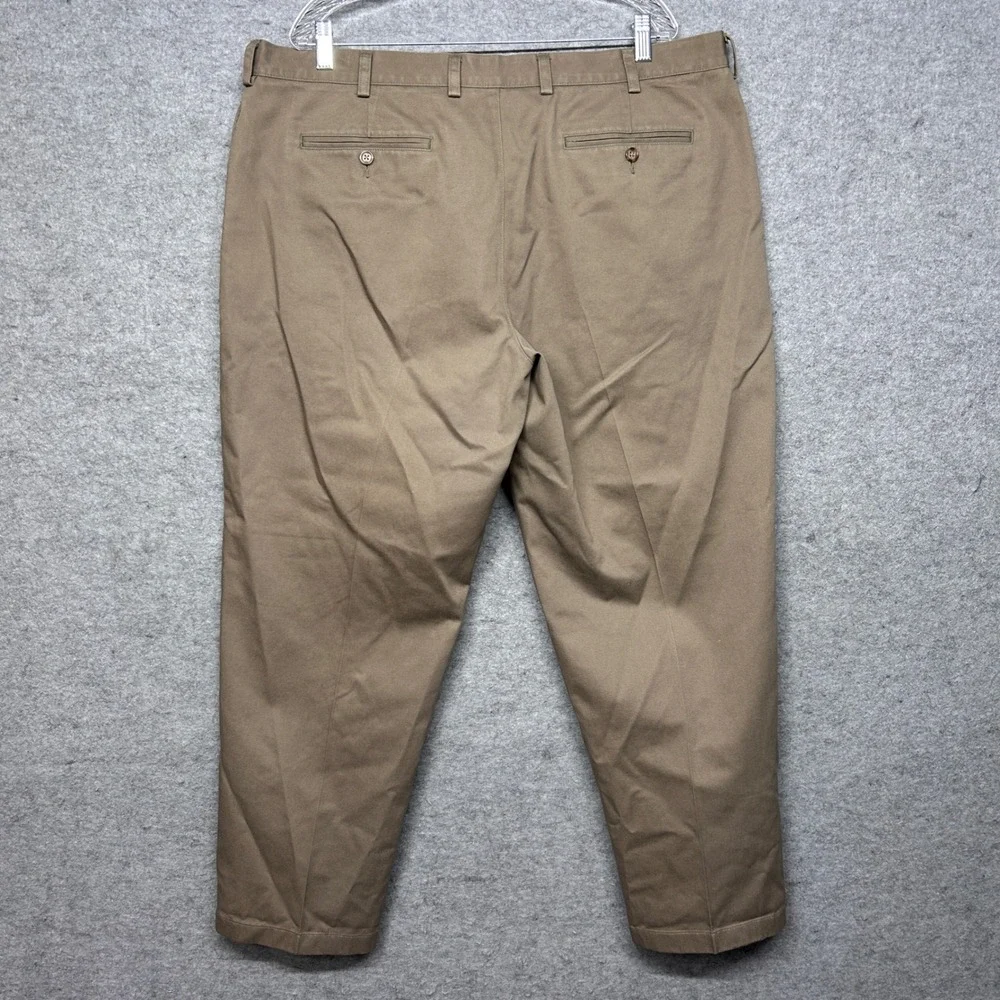LL Bean Classic Fit Men 42x29 Khaki Chino Pants 100% Cotton Casual Gorpcore